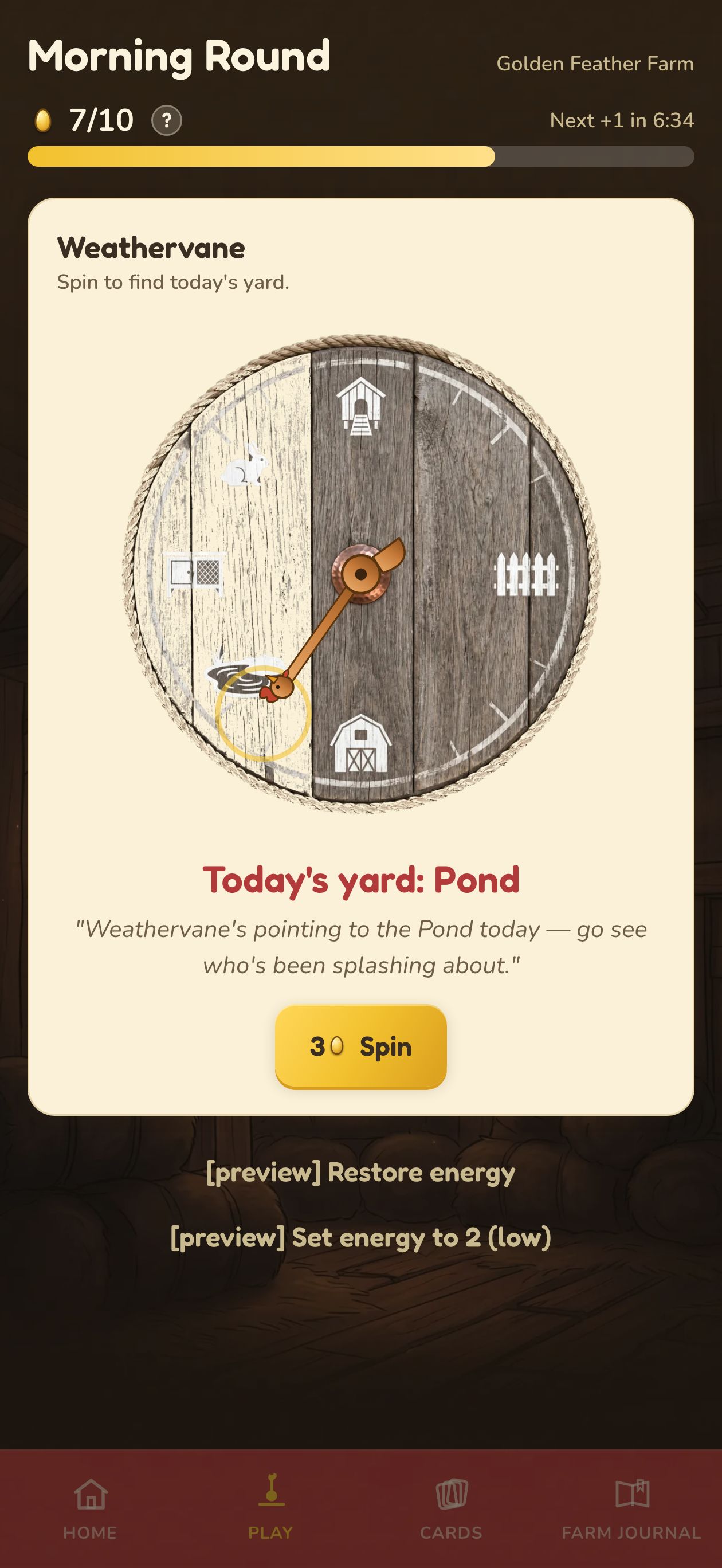 Spin the Weathervane